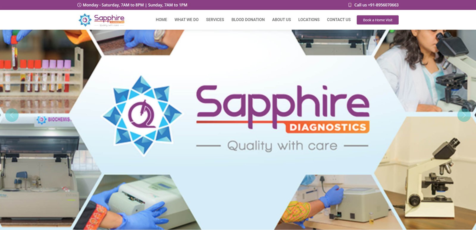 sapphire diagnostics website