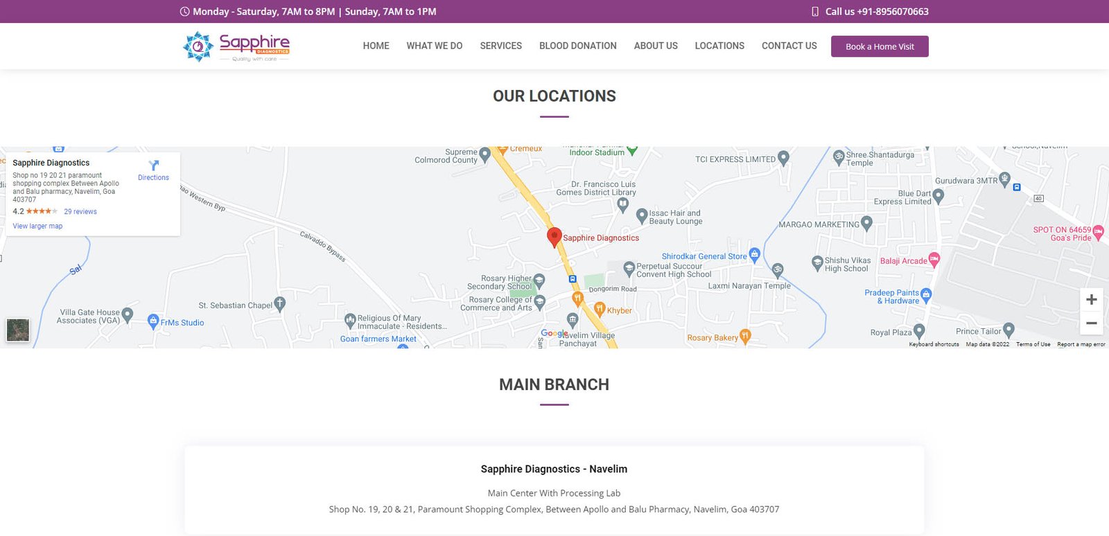 sapphire diagnostics website